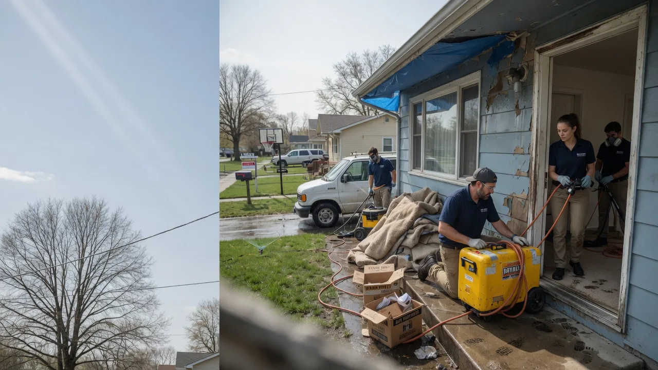 Basement Flood Cleanup in Orleans, IN near me